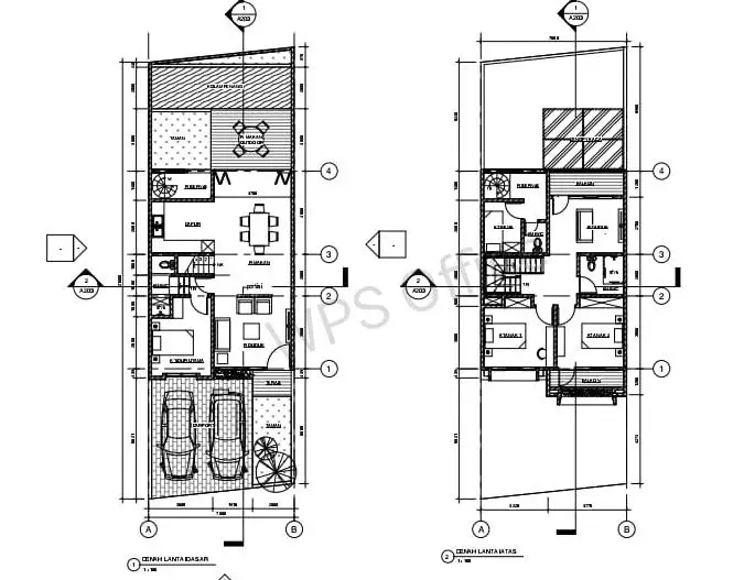 denah riverville rumah dijual