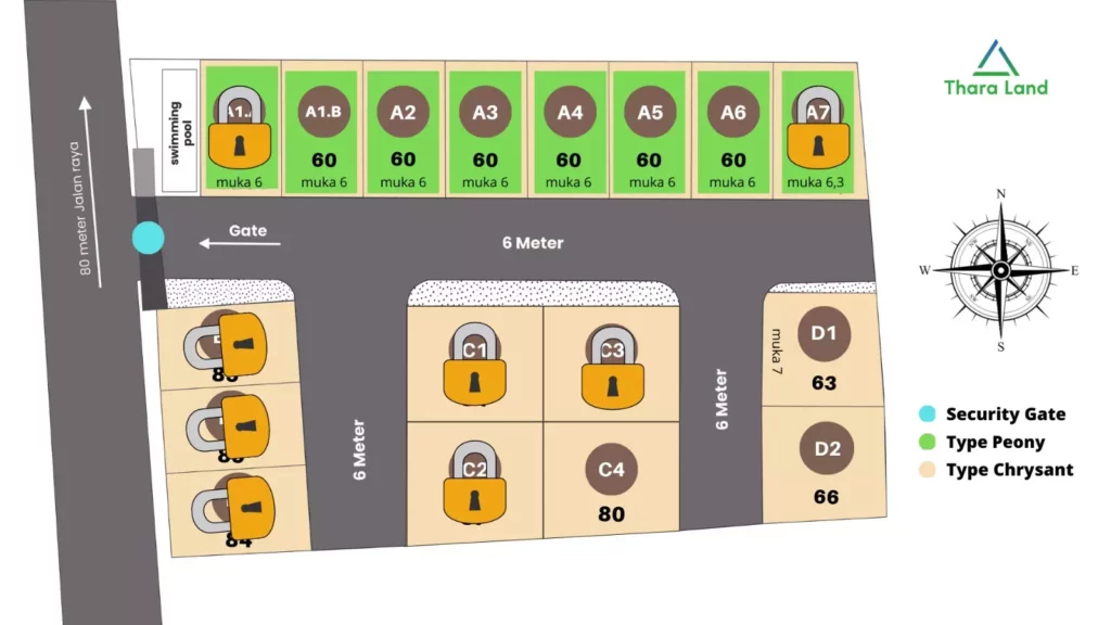 denah rumah dijual eshal residence serpong